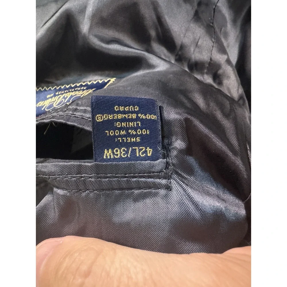 Brooks Brothers SaxXon 1818 Madison 42L Dark gray Blazer Suit Jacket‎ Coat